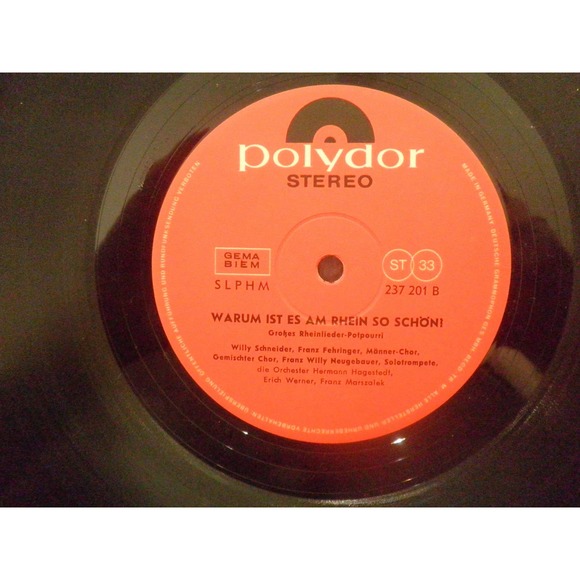 Warum Ist Es Am Rhein So Schön? - Großes Rheinlieder-Potpourri LP, Germany, 1965 - Picture 3 of 6